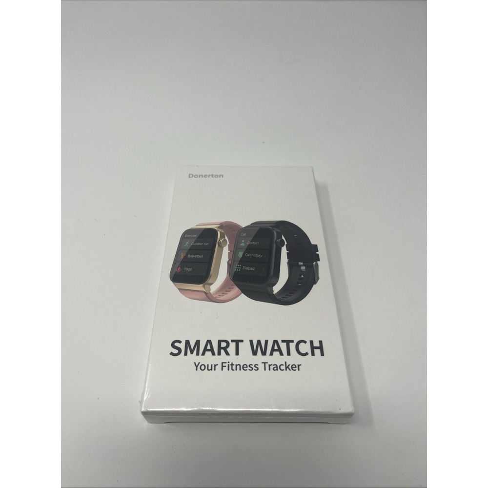 Donerton Smart Watch Fitness Tracker Black Smart Bracelet T50S IP68 New Sealed